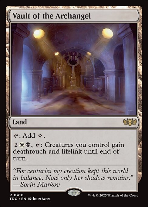 Vault of the Archangel - Commander: Tarkir: Dragonstorm - R - 410