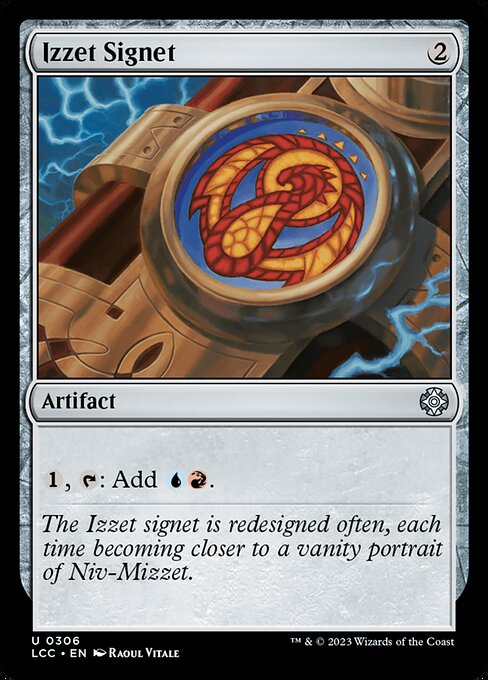 Izzet Signet - Commander: The Lost Caverns of Ixalan - C - 306