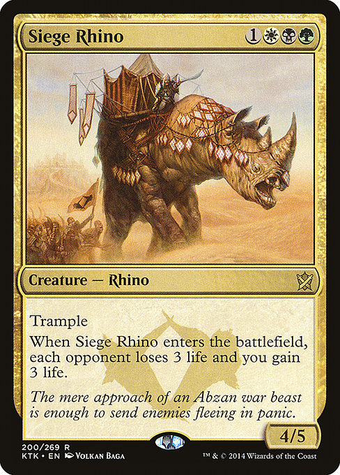 Siege Rhino - Prerelease Cards - R - 200