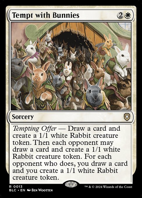 Tempt with Bunnies - Commander: Bloomburrow - R - 13