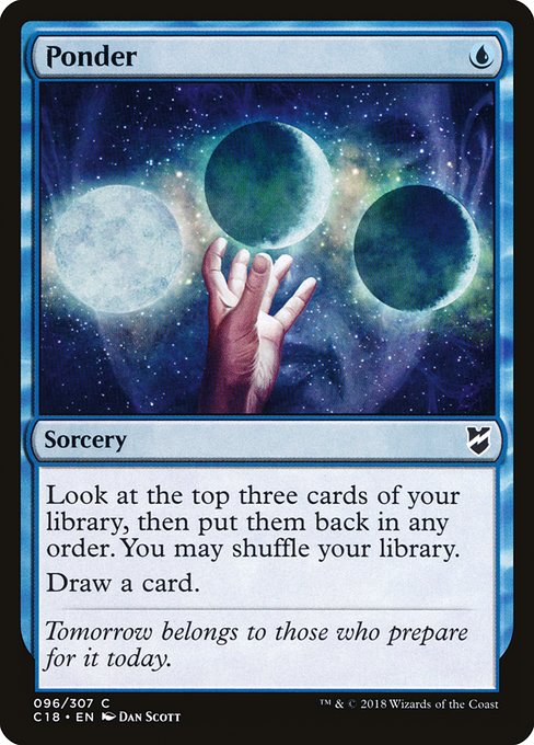Ponder - Commander 2018 - C - 96