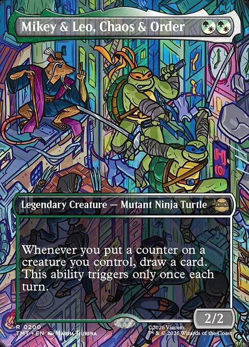 Mikey & Leo, Chaos & Order (Borderless) - Teenage Mutant Ninja Turtles - R - 200