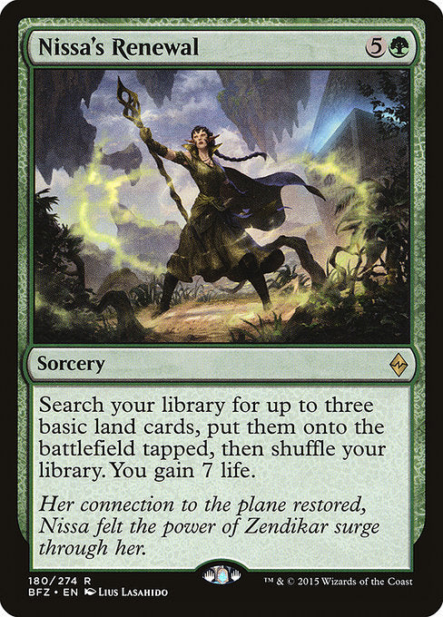 Nissa's Renewal - Battle for Zendikar - R - 180