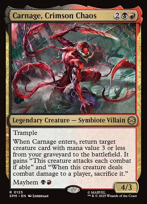 Carnage, Crimson Chaos - Marvel's Spider-Man - R - 125