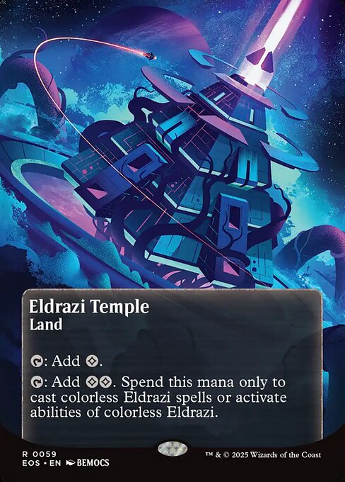 Eldrazi Temple (0059) (Borderless) - Edge of Eternities: Stellar Sights - R - 59