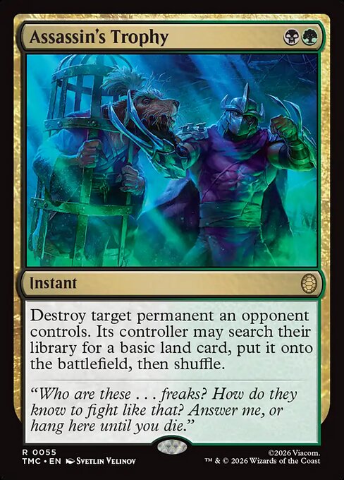 Assassin's Trophy (Surge Foil) - Commander: Teenage Mutant Ninja Turtles - R - 55