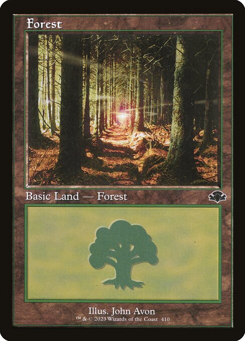 Forest (410) (Retro Frame) - Dominaria Remastered - L - 410