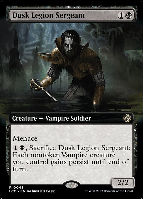 Dusk Legion Sergeant (Extended Art) - Commander: The Lost Caverns of Ixalan - R - 48