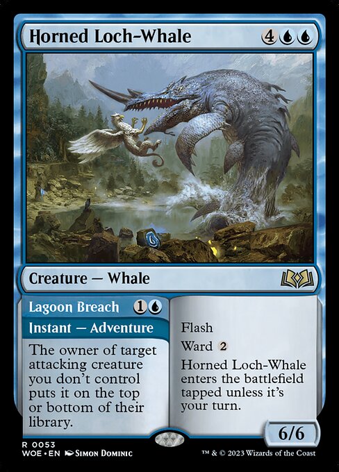 Horned Loch-Whale - Wilds of Eldraine - R - 53