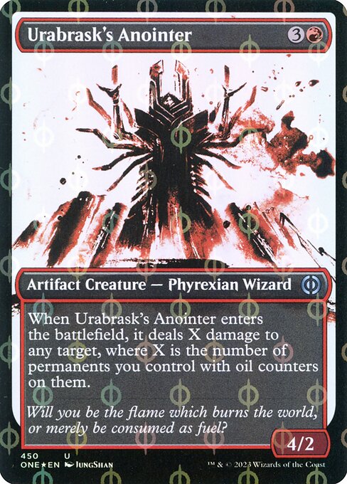 Urabrask's Anointer (Showcase) (Step-and-Compleat Foil) - Phyrexia: All Will Be One - U - 450