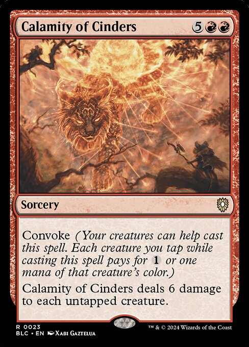 Calamity of Cinders - Commander: Bloomburrow - R - 23