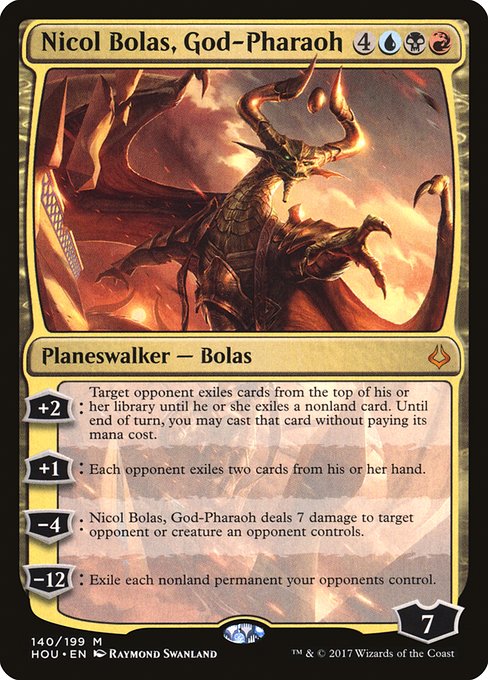 Nicol Bolas, God-Pharaoh - Hour of Devastation - M - 140