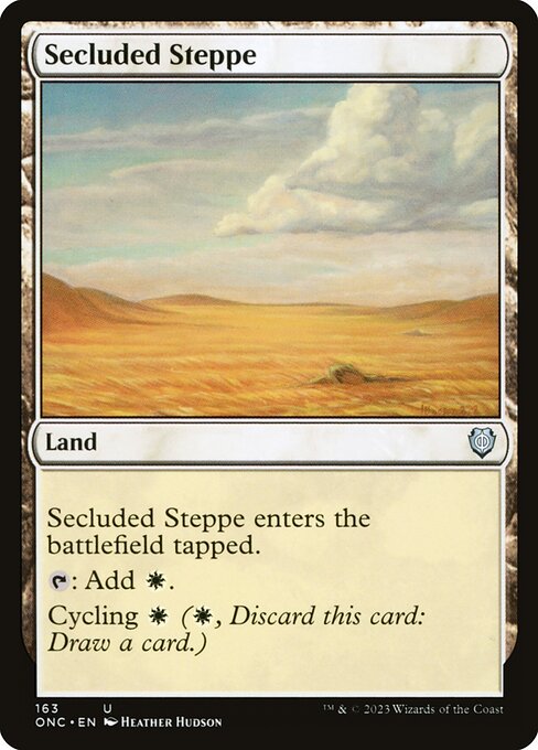 Secluded Steppe - Commander: Phyrexia: All Will Be One - U - 163