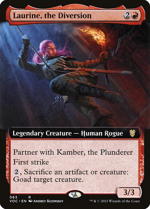 Laurine, the Diversion (Extended Art) - Commander: Innistrad: Crimson Vow - R - 63