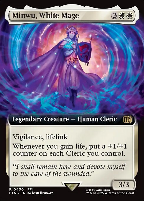 Minwu, White Mage (Extended Art) - FINAL FANTASY - R - 430