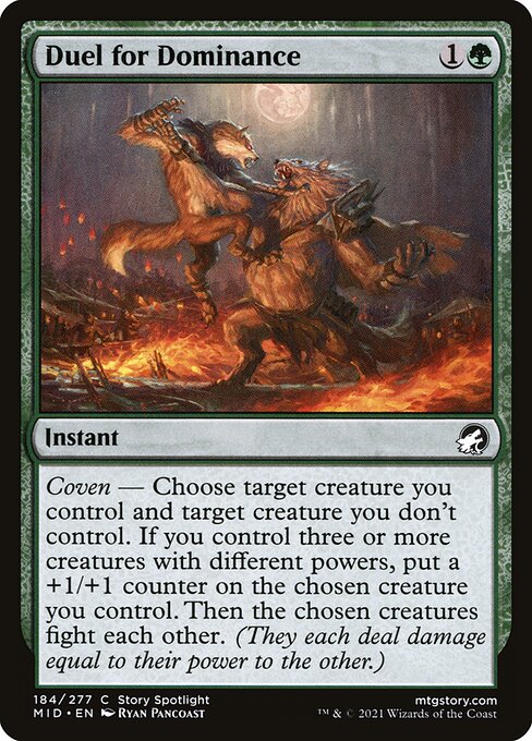 Duel for Dominance - Innistrad: Midnight Hunt - C - 184