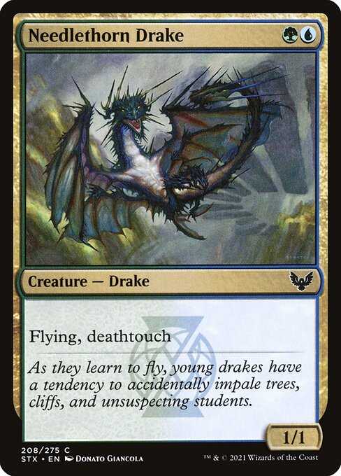 Needlethorn Drake - Strixhaven: School of Mages - C - 208