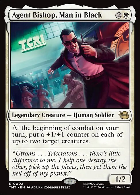 Agent Bishop, Man in Black - Teenage Mutant Ninja Turtles - R - 2