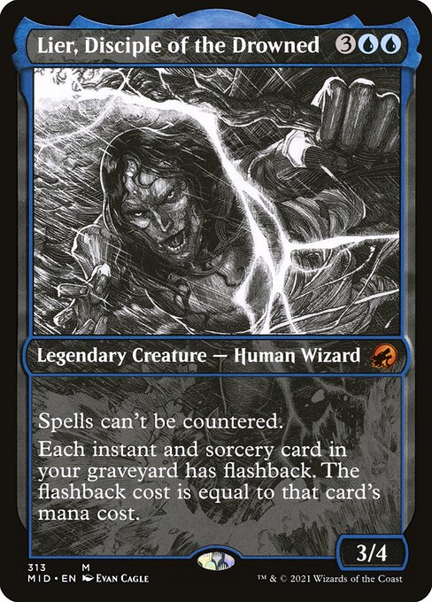 Lier, Disciple of the Drowned (Showcase) - Innistrad: Midnight Hunt - M - 313