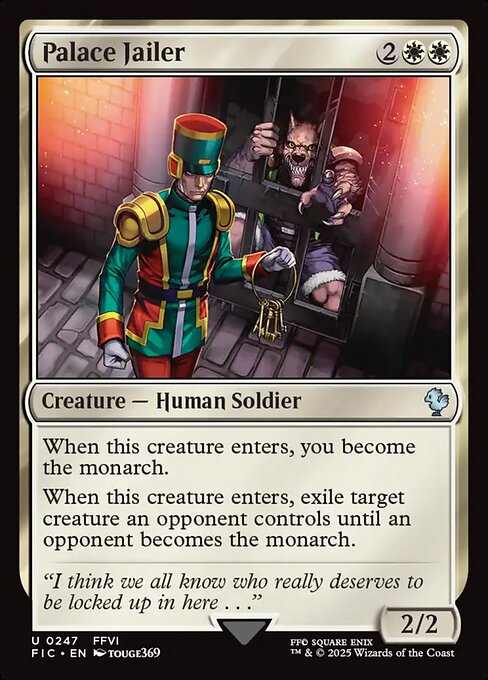 Palace Jailer (Surge Foil) - Commander: FINAL FANTASY - U - 247