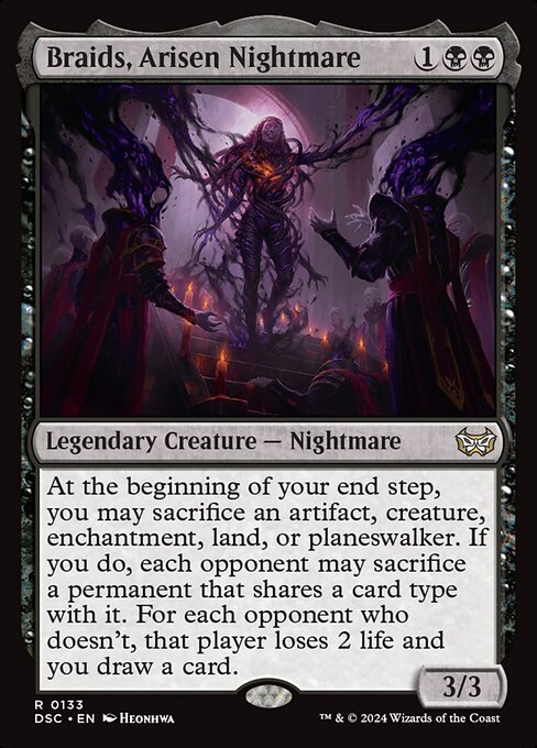 Braids, Arisen Nightmare - Commander: Duskmourn: House of Horror - R - 133
