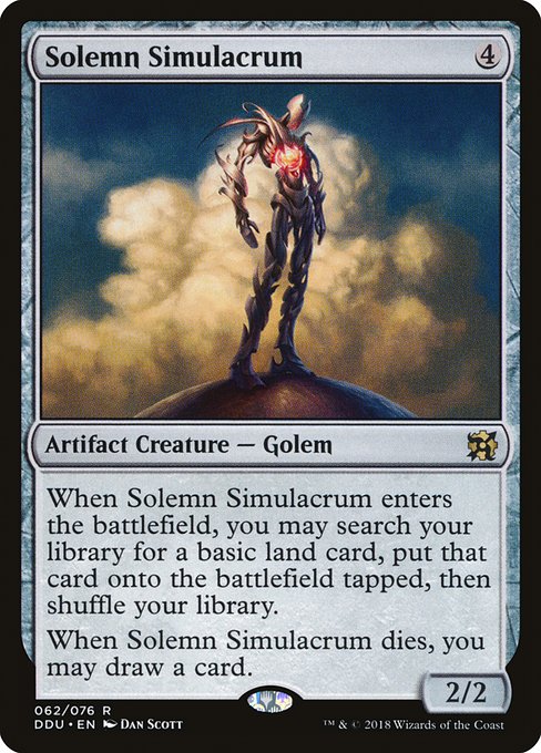 Solemn Simulacrum - Duel Decks: Elves vs. Inventors - R - 62
