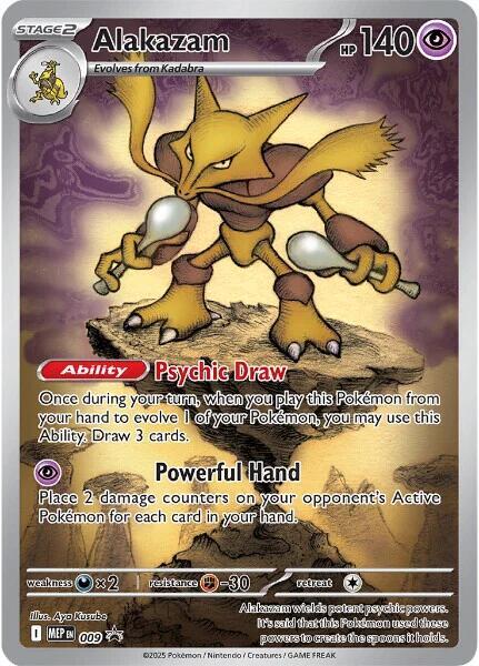 Alakazam - 009 - ME: Mega Evolution Promo - Promo - 009