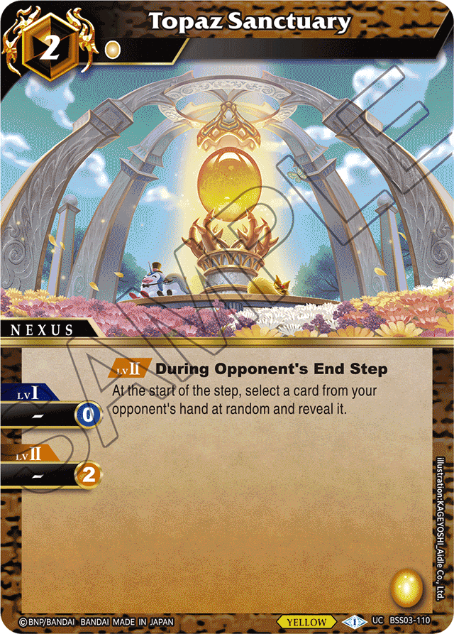 Topaz Sanctuary - Aquatic Invaders - Uncommon - BSS03-110