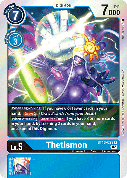 Thetismon - Xros Encounter - Rare - BT10-023 R