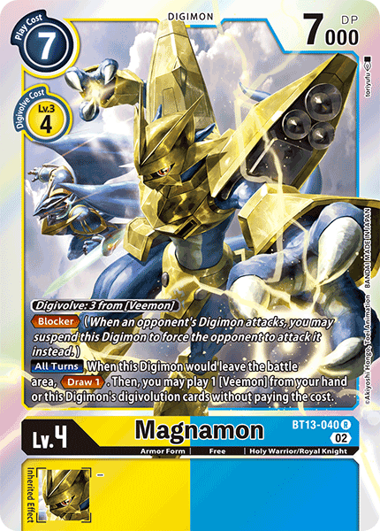 Magnamon - Versus Royal Knight Booster - Rare - BT13-040 R