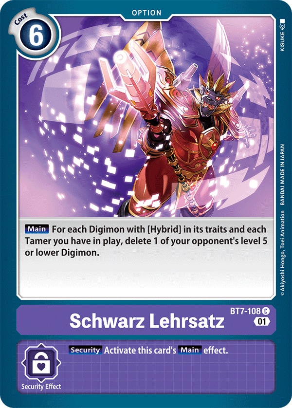 Schwarz Lehrsatz - Next Adventure - Common - BT7-108 C