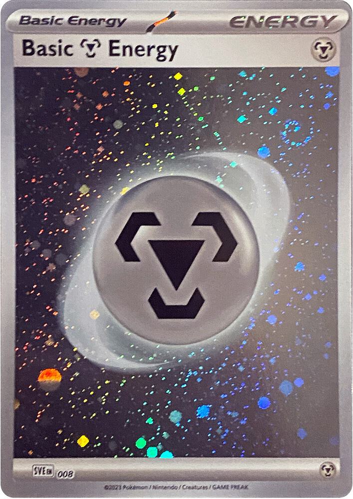 Basic Metal Energy (Cosmos Holo) - SVE: Scarlet & Violet Energies - Common - 008