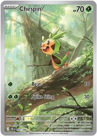 Chespin - 087/086 - ME04: Chaos Rising - Illustration Rare - 087/086