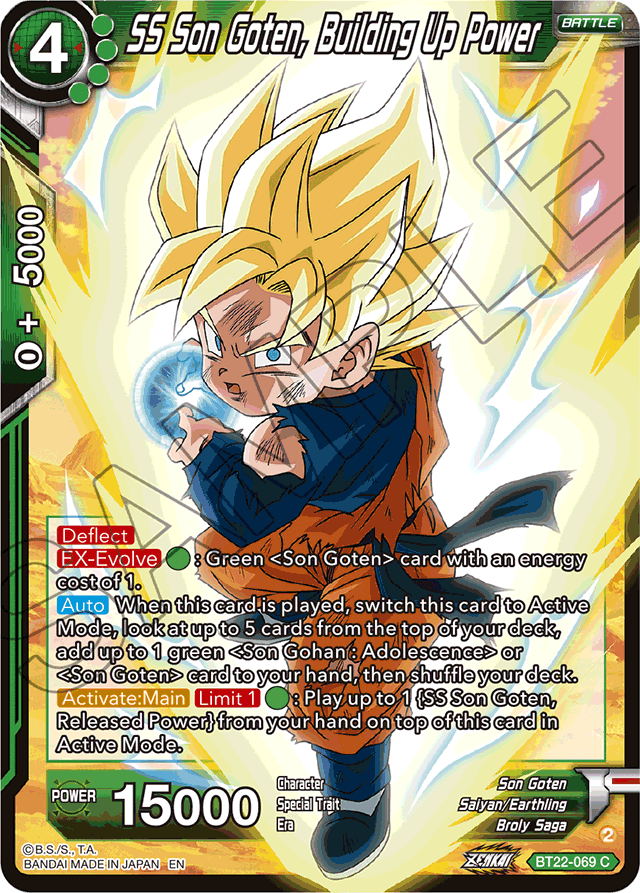 SS Son Goten, Building Up Power - Critical Blow - Common - BT22-069