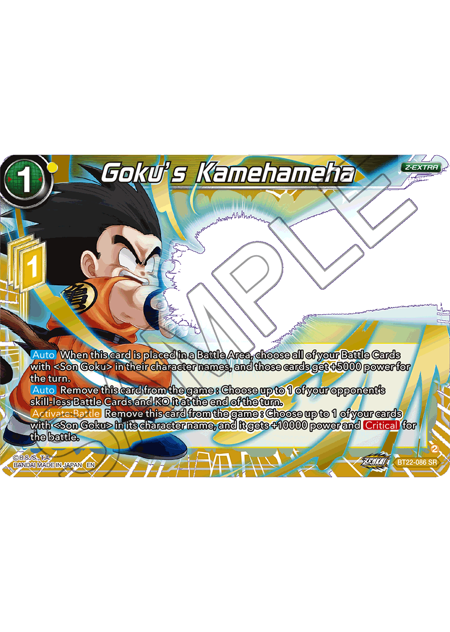 Goku's Kamehameha - Critical Blow - Super Rare - BT22-086