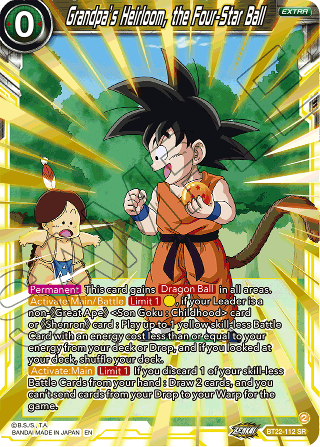 Grandpa's Heirloom, the Four-Star Ball - Critical Blow - Super Rare - BT22-112