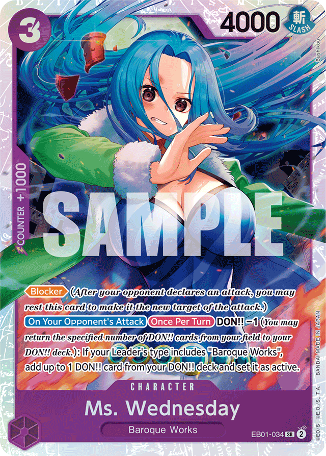 Ms. Wednesday - Extra Booster: Memorial Collection - SR - EB01-034