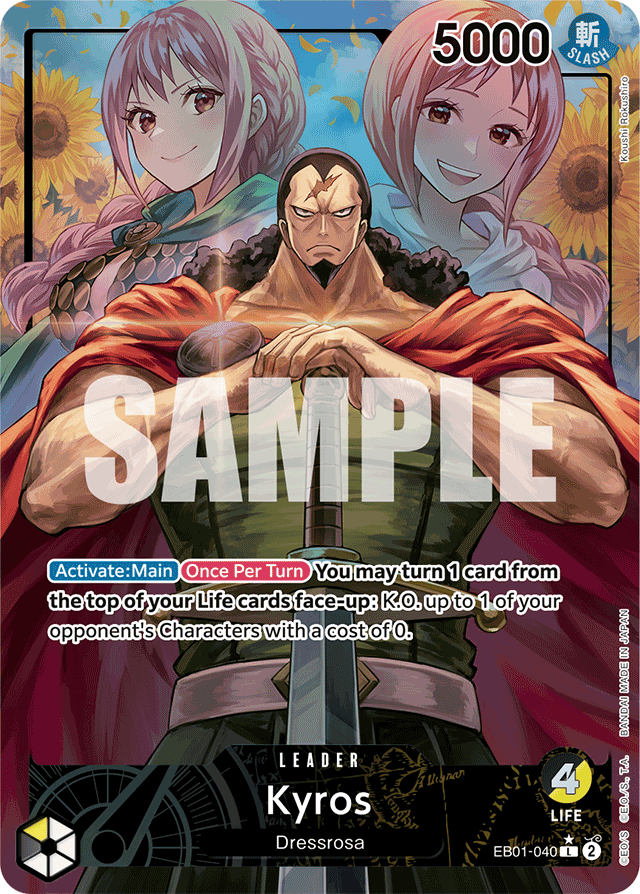 Kyros (Alternate Art) - Extra Booster: Memorial Collection - L - EB01-040