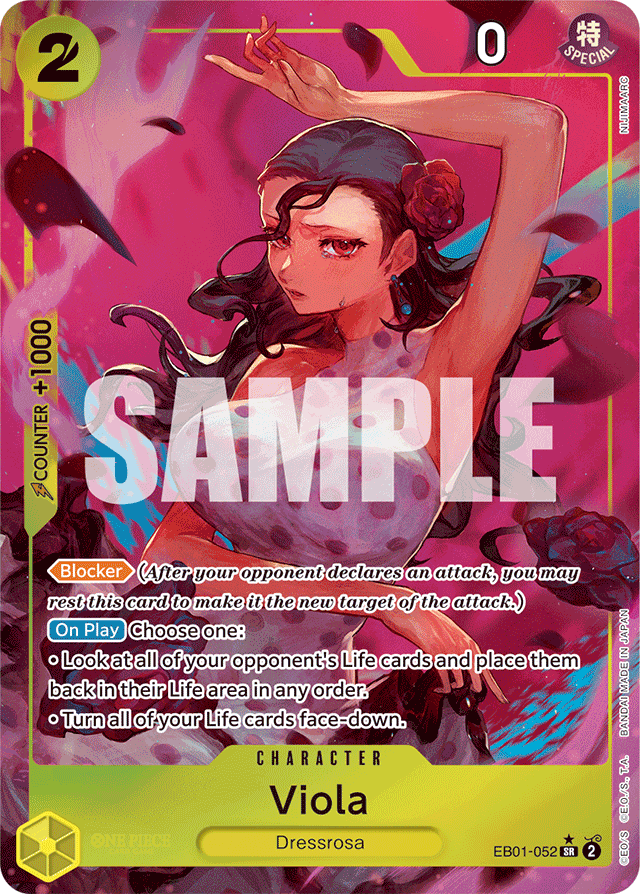 Viola (Alternate Art) - Extra Booster: Memorial Collection - SR - EB01-052