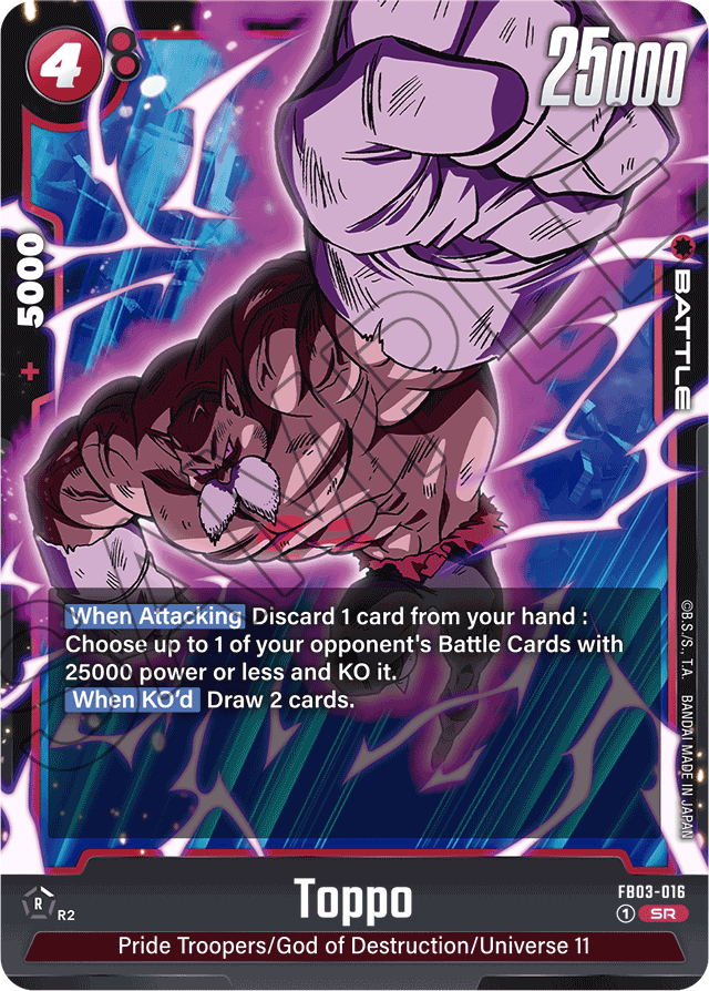 Toppo - FB03-016 - Raging Roar - Super Rare - FB03-016