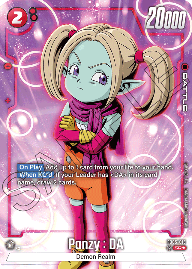 Panzy : DA - FB05-015 (Alternate Art) - New Adventure - Super Rare - FB05-015