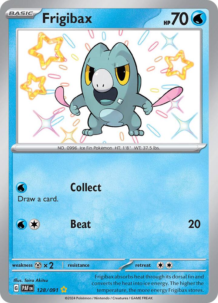 Frigibax - 128/091 - SV: Paldean Fates - Shiny Rare - 128/091