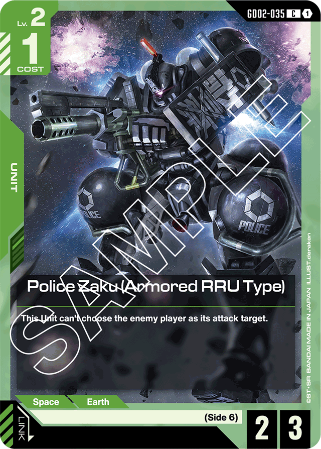 Police Zaku (Armored RRU Type) - Dual Impact - Common - GD02-035