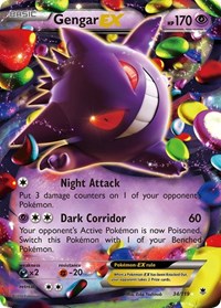 Gengar EX - XY - Phantom Forces - Ultra Rare - 34/119