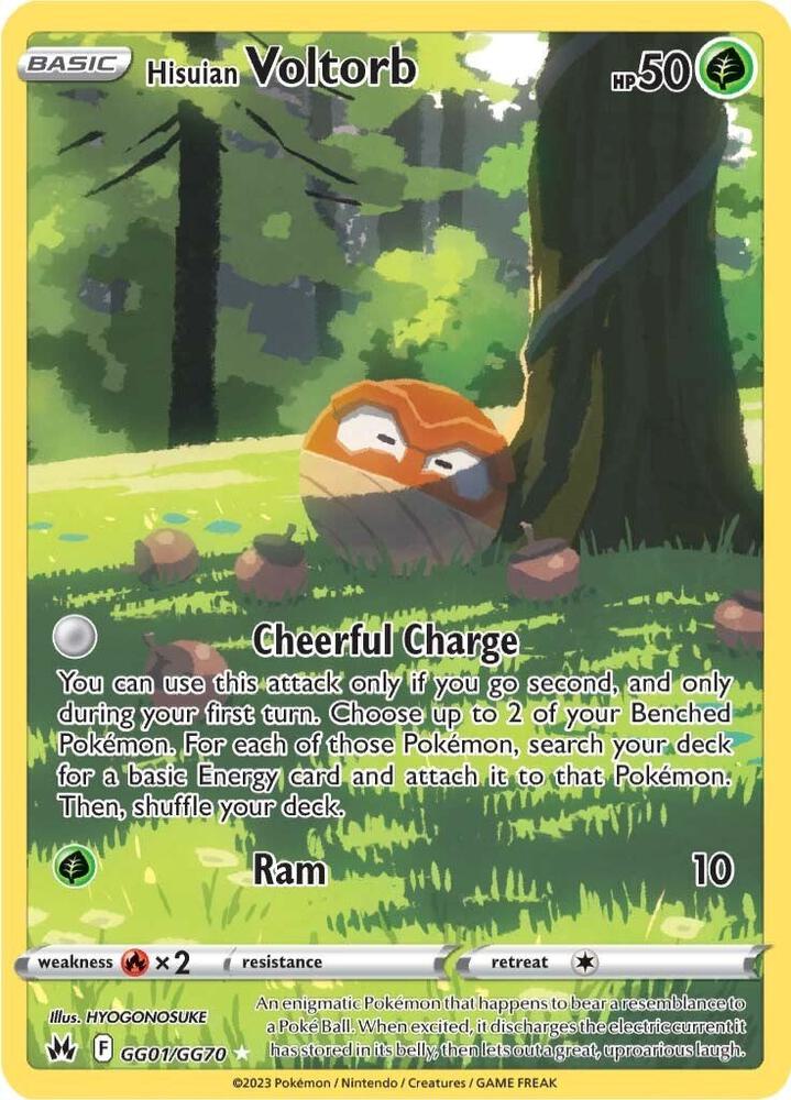 Hisuian Voltorb - Crown Zenith: Galarian Gallery - Ultra Rare - GG01/GG70