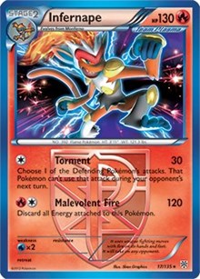 Infernape - 17/135 (BW Plasma Storm) - Deck Exclusives - Rare - 017/135