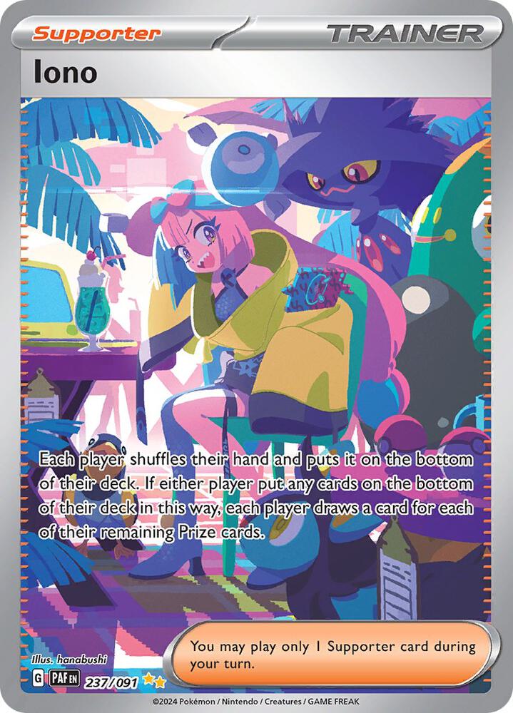 Iono - 237/091 - SV: Paldean Fates - Special Illustration Rare - 237/091