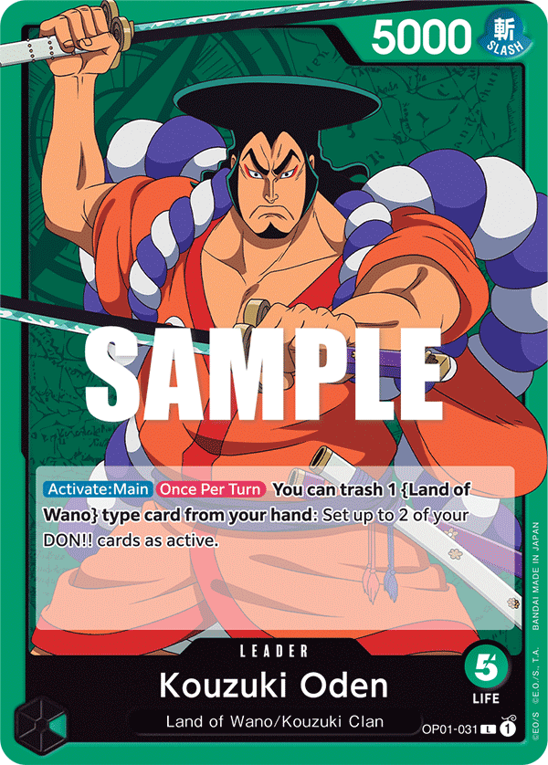 Kouzuki Oden - Romance Dawn - L - OP01-031