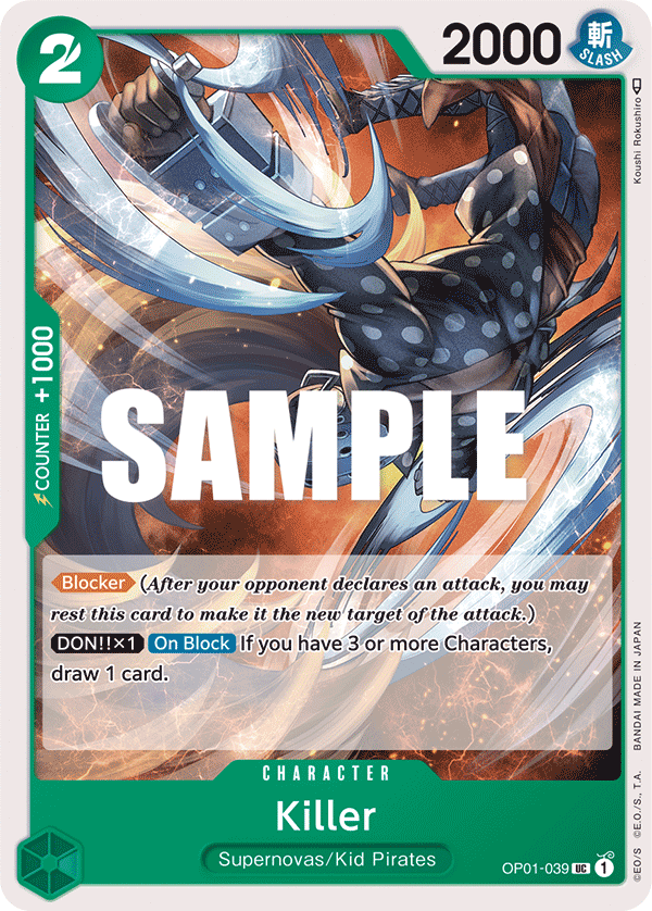Killer (Promotion Pack 2023) - One Piece Promotion Cards - PR - OP01-039