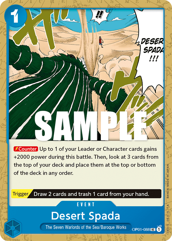 Desert Spada - Romance Dawn - UC - OP01-088